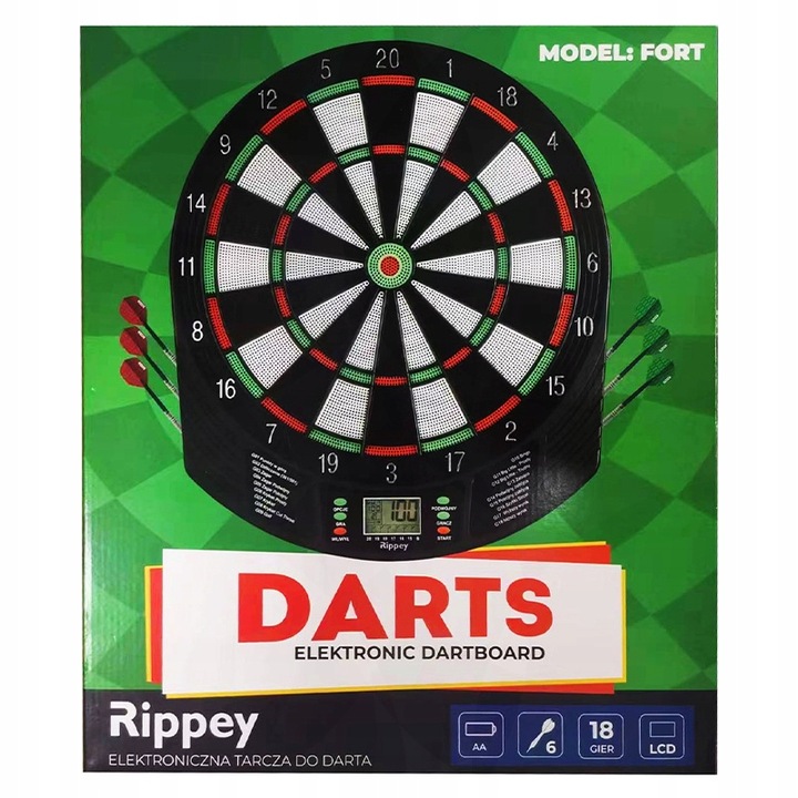 DART TARCZA ELEKTRONICZNA DO GRY W RZUTKI FORT