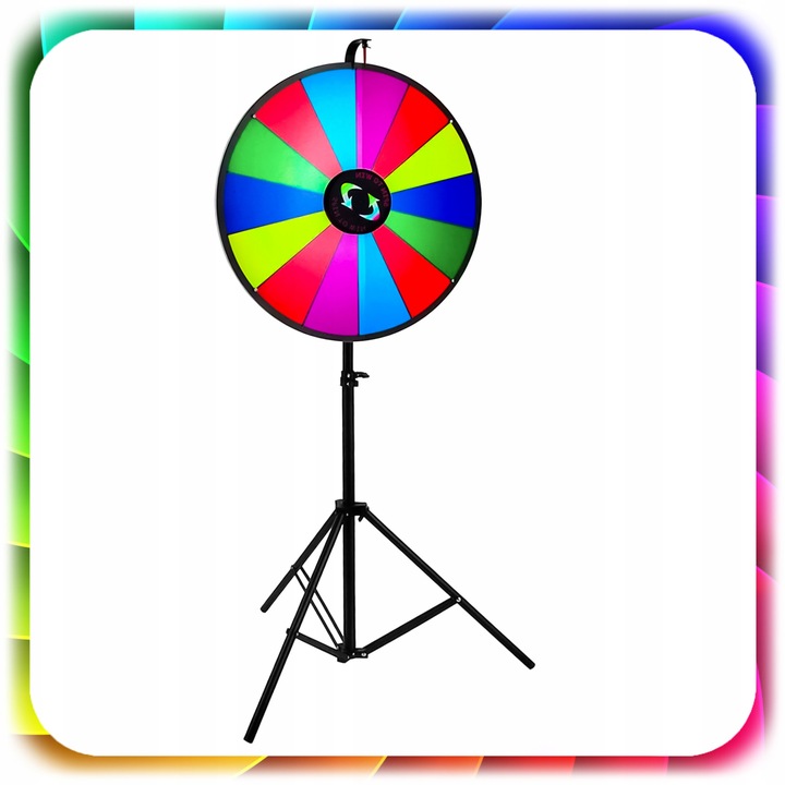 KOŁO FORTUNY ZE STOJAKIEM SUCHOŚCIERALNE 60cm GRA DLA DZIECI ZABAWA +STATYW