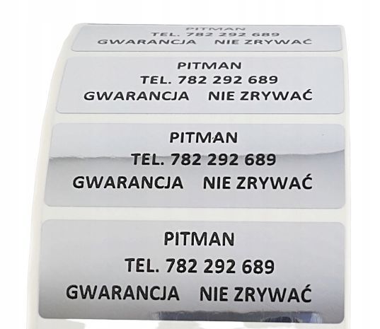 PLOMBA VOID SREBRNA 60*20 mm - 500 szt