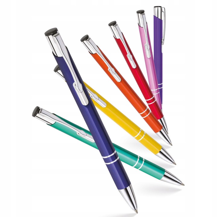 DŁUGOPISY REKLAMOWE Z GRAWEREM LOGO NAPISEM 100 sz