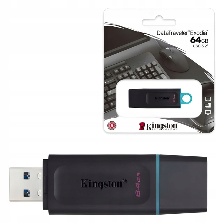 Pendrive Kingston 64GB USB 3.2 DT Traveler Exodia Pamięć przenośna Pendrajw