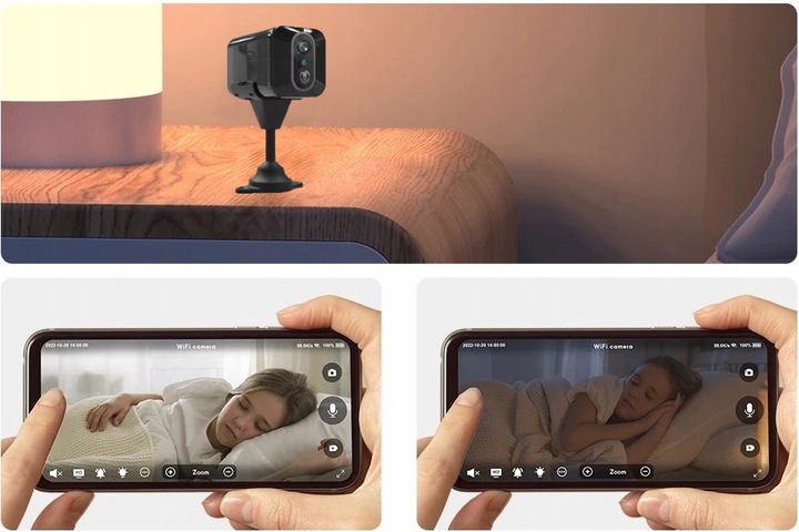 Mini kamera zewnętrzna kartę SIM zdalny podgląd żywo podczerwień 10