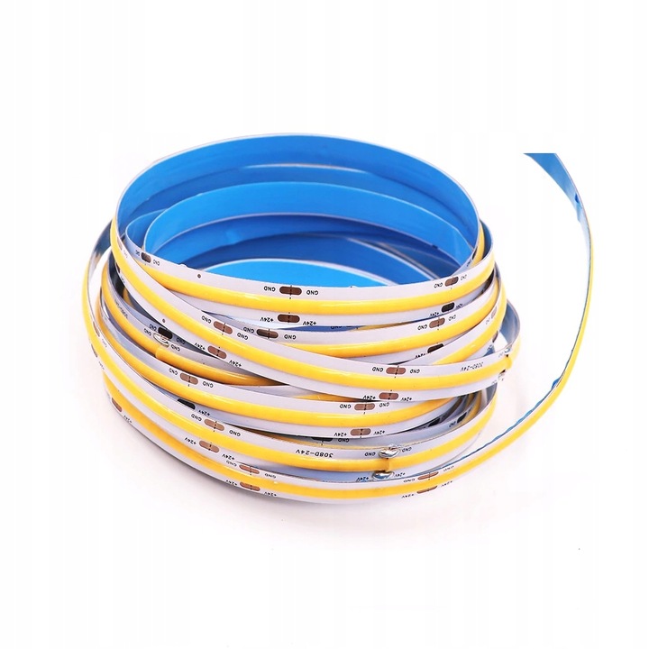 Taśma LED COB 12V 480 diod na metr Neon Neutralny 5m linia światła LED