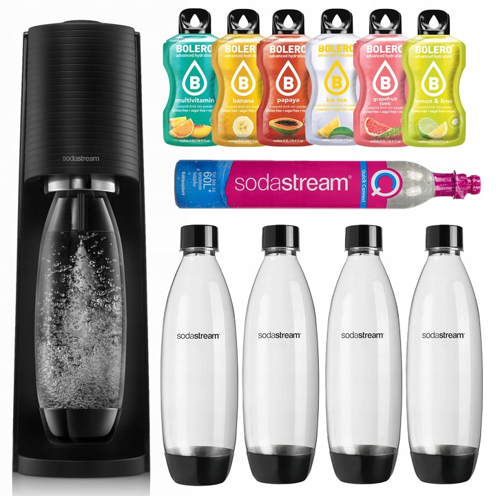 Sodastream Terra Saturator Do Wody Gazowanej Nabój 4 Butelki Fuse 1l