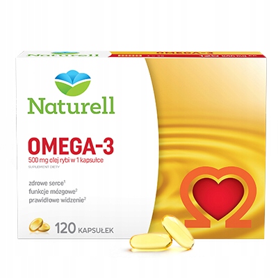 Naturell Omega 3 500 mg kwasy omega-3 120 kaps.