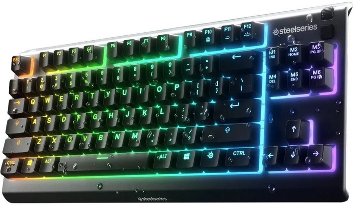KLAWIATURA PRZEWODOWA MEMBRANOWA STEELSERIES APEX 3 TKL US GAMINGOWA RGB