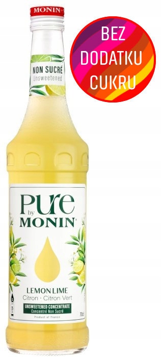 Syrop bez cukru PURE by MONIN LEMON LIME Sugarfree 700ml