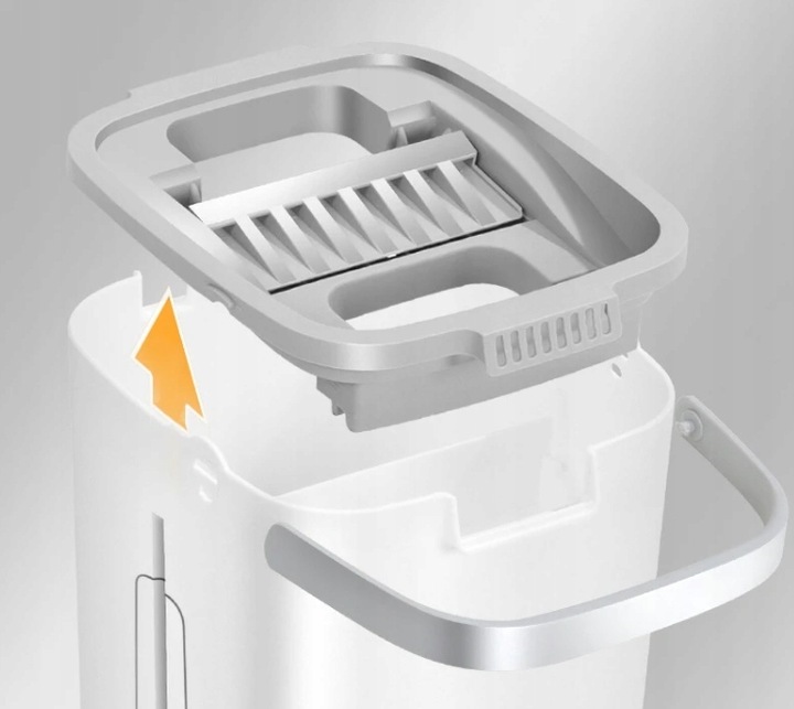 ZESTAW DO CZYSZCZENIA WIADERKO + MOP + 2 WKŁADY ZBIORNIK BRUDNEJ WODY