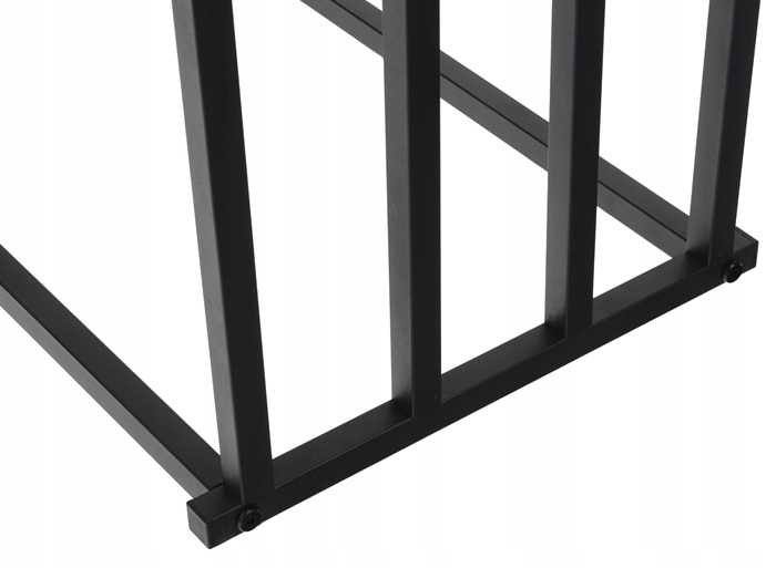 Stojak na Ręczniki Wieszak Łazienkowy Metalowy Stojący 4 Poziomy Czarny