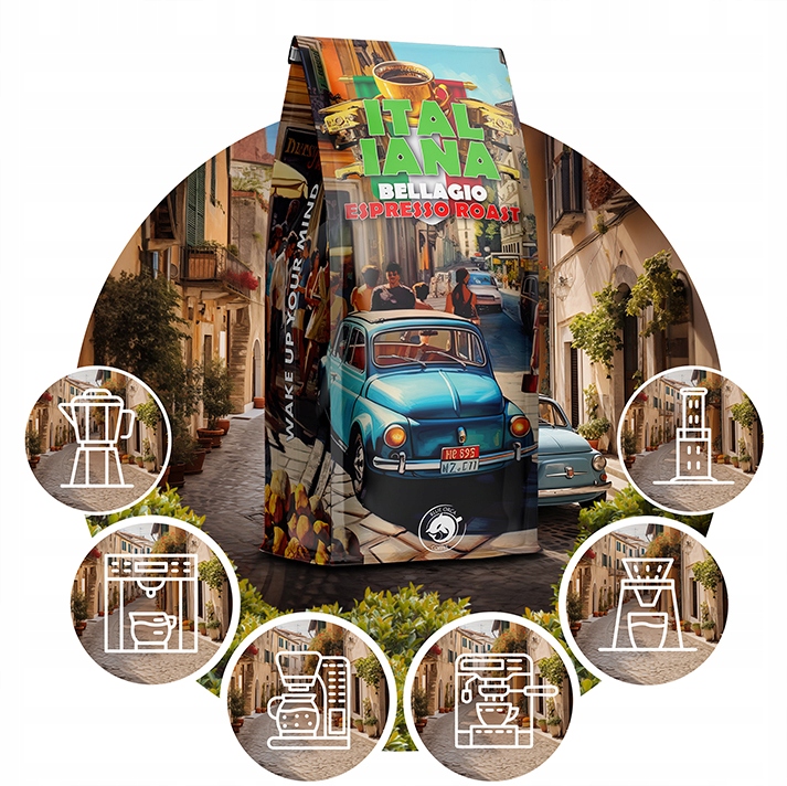 Kawa ziarnista 1kg x2 Świeżo Palona z PALARNI KAWY BLUE ORCA + GRATIS