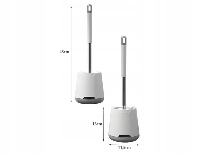 SZCZOTKA SILIKONOWA TOALETOWA WOLNOSTOJĄCA WC