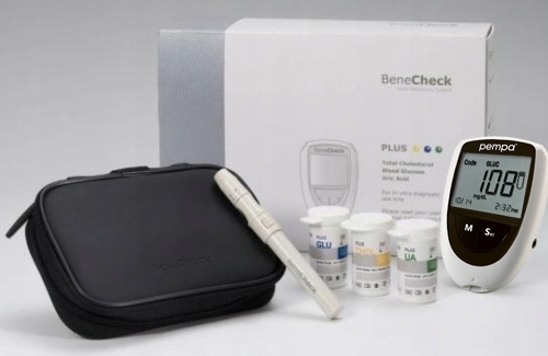 POMIAR 3W1 PEMPA CHOLESTEROL KWAS MOCZOWY GLUKOZA + GRATIS x2