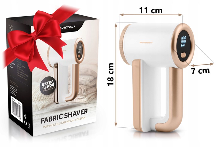 Golarka do ubrań z wyświetlaczem elektryczna do swetrów tapicerek