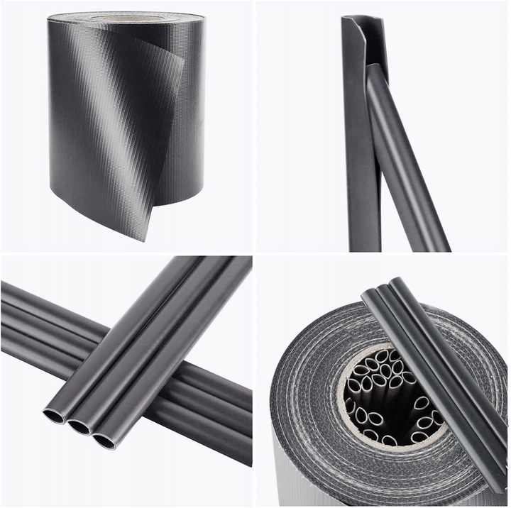 TAŚMA OGRODZENIOWA NA PŁOT OGRODZENIE OSŁONA PANEL 19cmx35m 24 KLIPSY