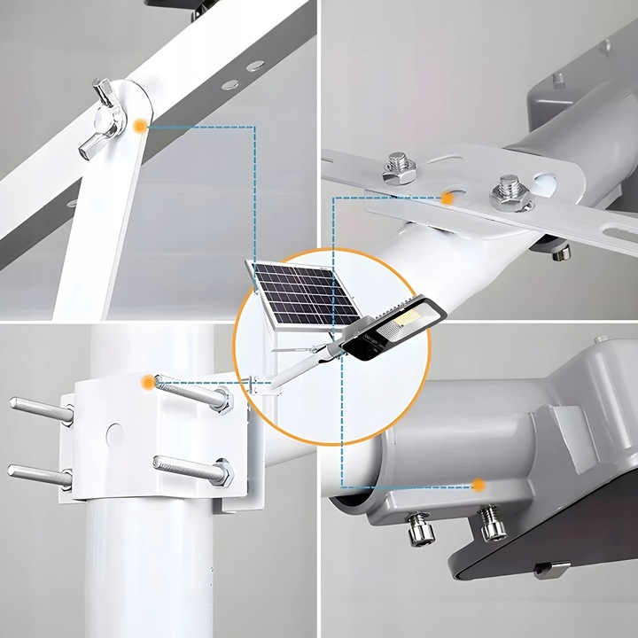 MOCNA LAMPA SOLARNA LED 2000W ULICZNA Z PILOTEM