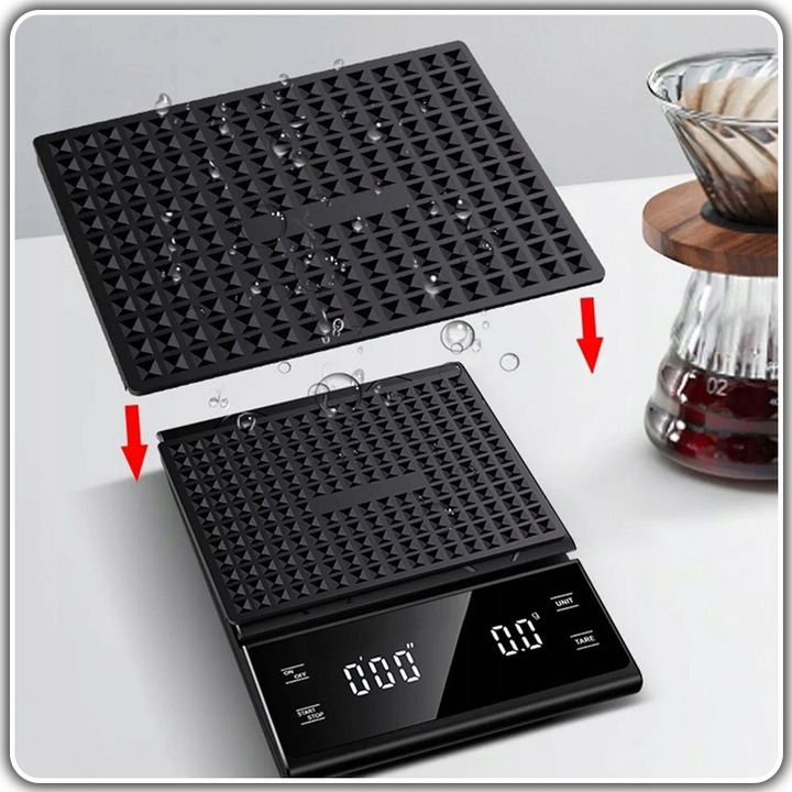 WAGA KUCHENNA DOMOWA PRECYZYJNA ELEKTRONICZNA 3KG KAWY WYŚWIETLACZ