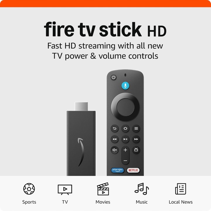 Odtwarzacz multimedialny Smart TV Stick 8GB Amazon Fire 2024 FHD PL MENU
