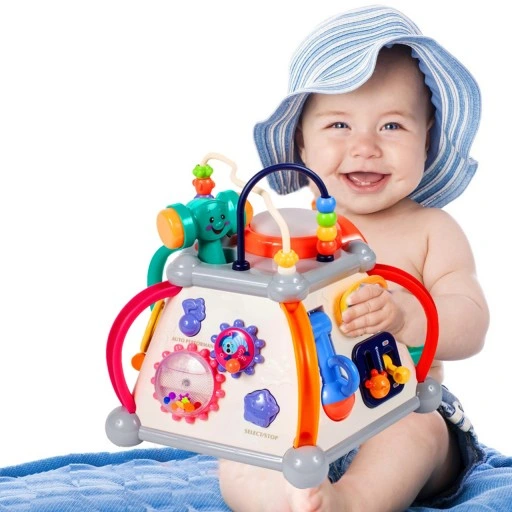 MULTIKOSTKA KOSTKA EDUKACYJNA INTERAKTYWNA DŹWIĘKI SENSORYCZNA DLA DZIECI