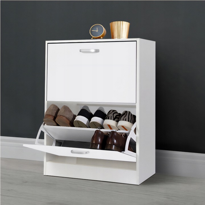 SZAFKA na buty regał 2 komory OBUWIE komoda pojemna do przedpokoju