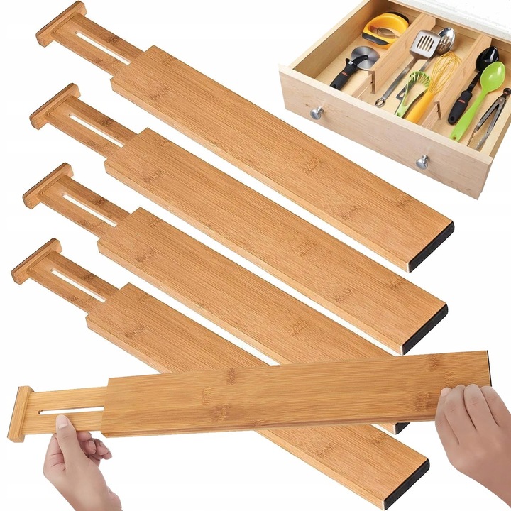 4x ORGANIZER DO SZUFLADY SZUFLAD PRZEGRÓDKA SEPARATOR PRZEGRODY
