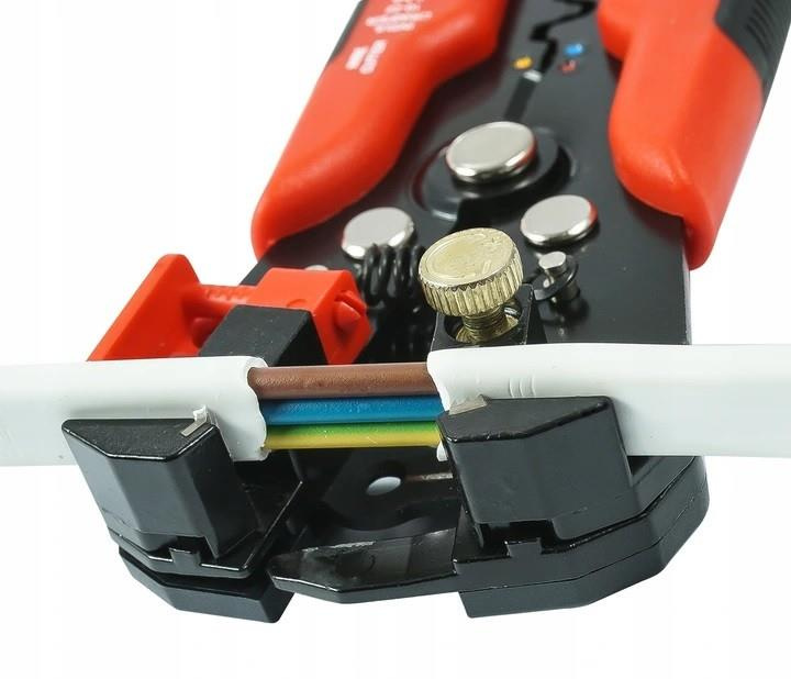 ŚCIĄGACZ IZOLACJI KABLI PRZEWODÓW ZACISKARKA AUTO