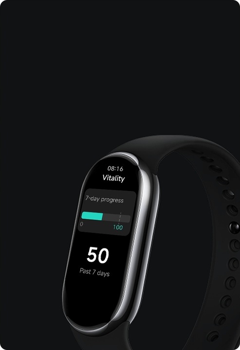 SMARTBAND XIAOMI Smart Band 8 Czarny AMOLED wodoodporność 5 ATM / 50 M
