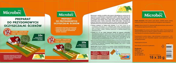 MICROBEC BIO BAKTERIE SASZETKI DO POŚ 18 szt x 35g
