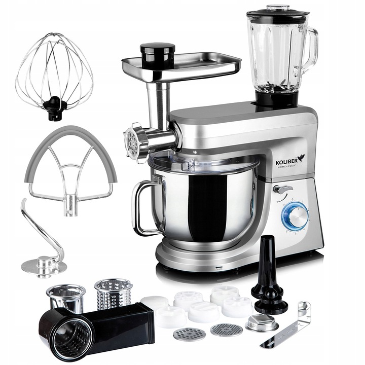 ROBOT KUCHENNY PLANETARNY MIKSER KOLIBER 3500W 8L 21w1 WIELOFUNKCYJNY