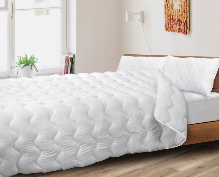 Kołdra i Poduszka 70x80 + 140x200 cm Całoroczna Antyalergiczna Pikowana