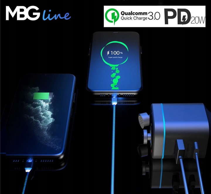 Transmiter FM Bluetooth 5.0 ładowarka QC 4.0 PD20W