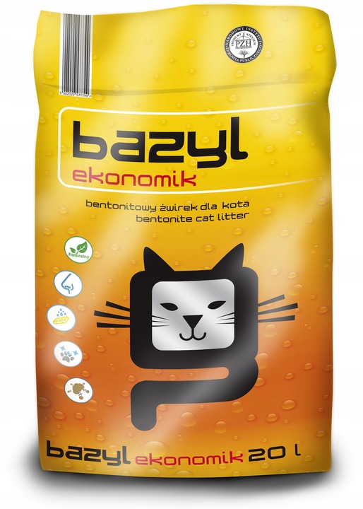 BAZYL EKONOMIK 20L - ŻWIREK DLA KOTA