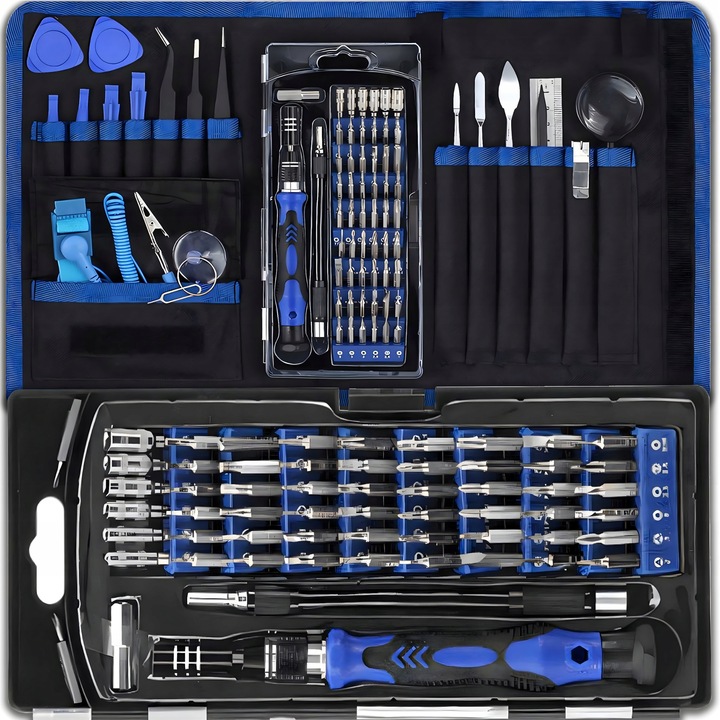 ZESTAW WKRĘTAKÓW ŚRUBOKRĘTÓW BITÓW PRECYZYJNE W ETUI 75 ELEMENTÓW