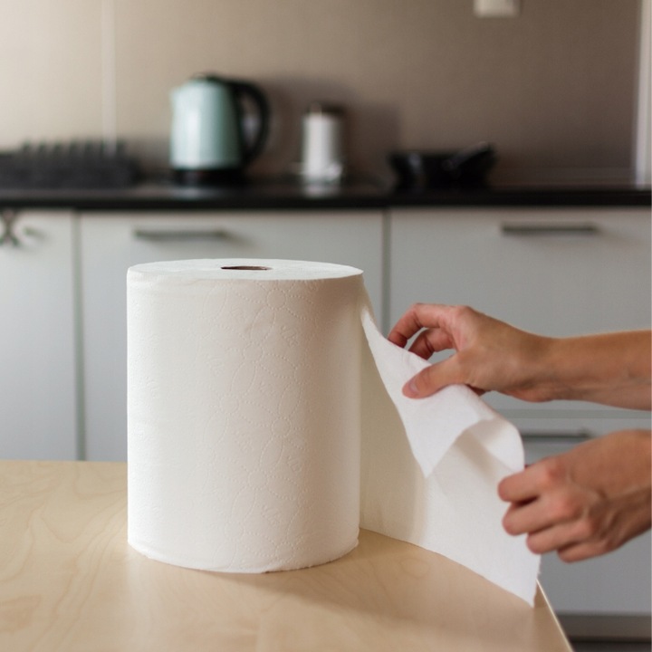 Ręcznik papierowy czyściwo w roli Maxi Celuloza biały chłonny 110m 6