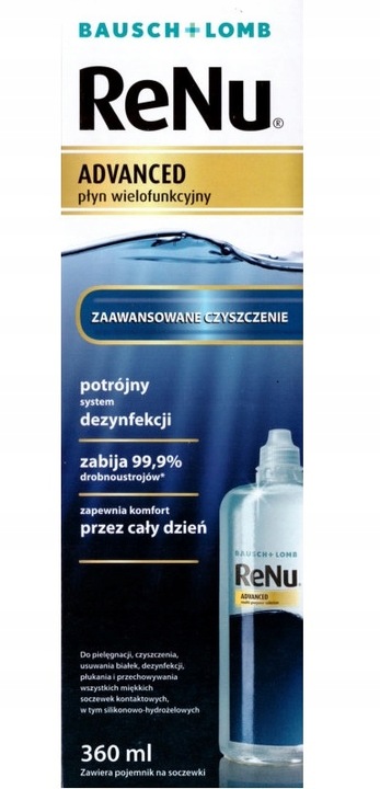 Płyn do soczewek kontaktowych Bausch&Lomb ReNu Advanced, 360 ml