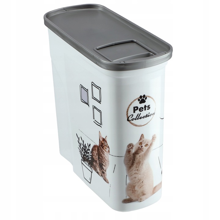 CURVER POJEMNIK NA KARMĘ DLA KOTA SUCHĄ ŻWIREK DO PRZECHOWYWANIA 2L