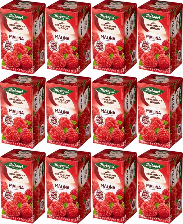 (x10) HERBAPOL Herbata Malina 20tb