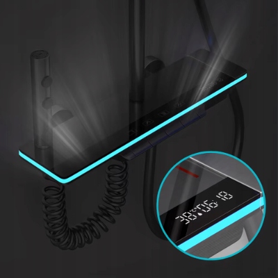 PRYSZNIC KOLUMNOWY Z WYŚWIETLACZEM LCD BATERIĄ TERMOSTATEM DESZCZOWNICA 4w1