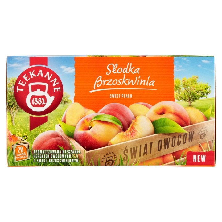 (x6) TEEKANNE Herbata Słodka Brzoskwinia 20tb