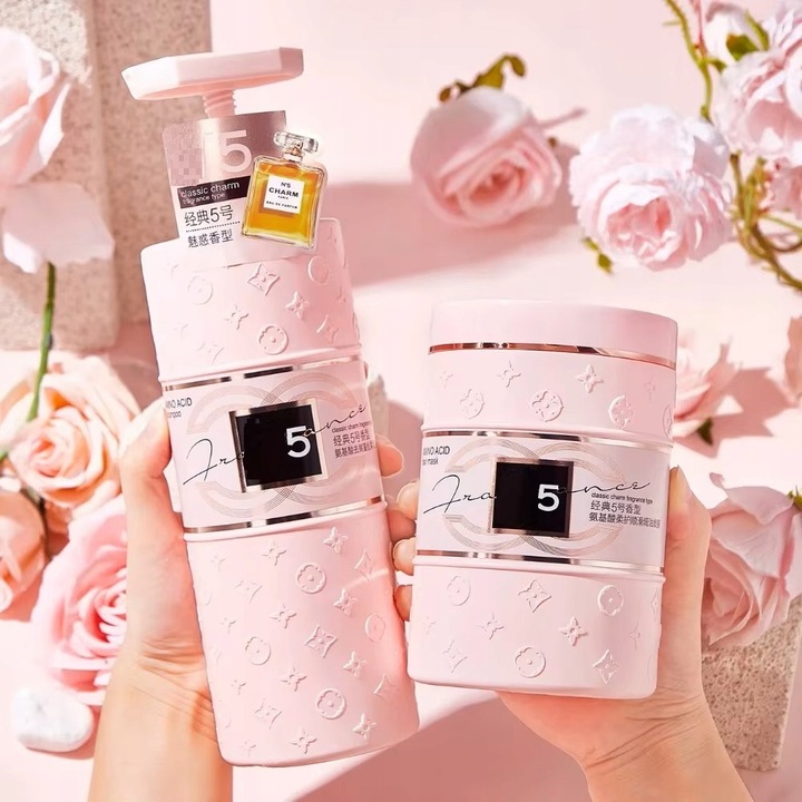 SZAMPON PERFUMOWANY DO WŁOSÓW + MASKA PERFUMOWANA DO WŁOSÓW AMINOKWASY