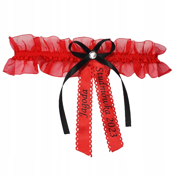 Podwiązki STUDNIÓWKA matura CZERWONA imię, data