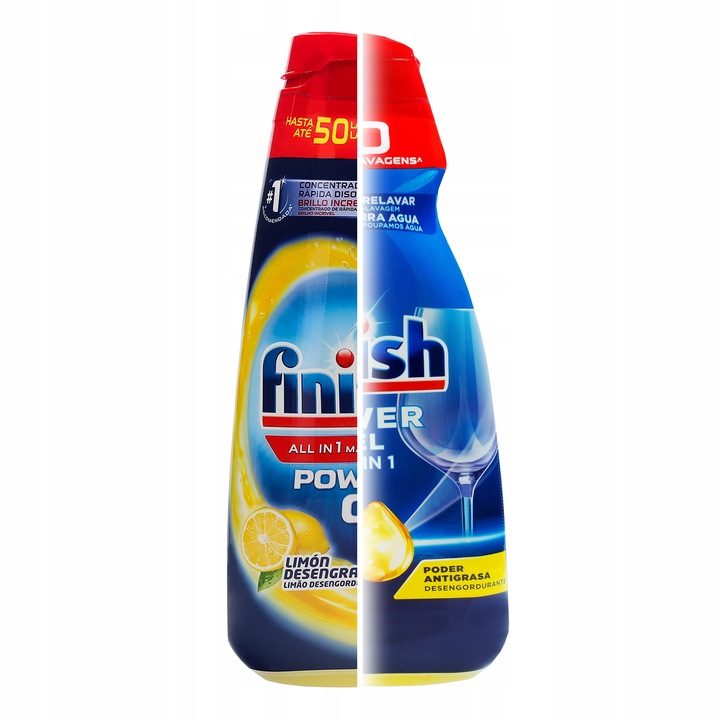 Finish Żel All in One do Zmywarki 2x 1L 100 myć Mix Lemon Orange