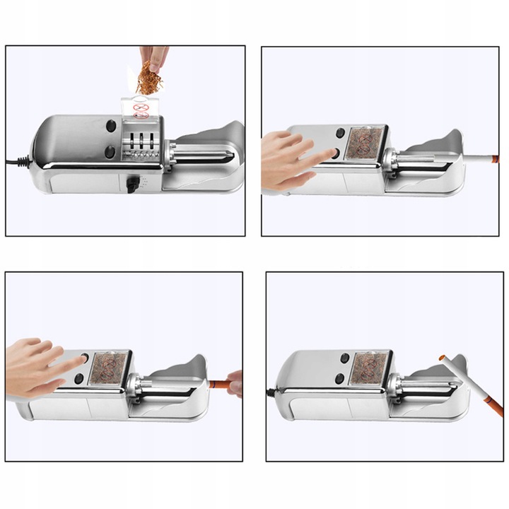 ELEKTRYCZNA MASZYNKA NABIJARKA MASZYNA DO NABIJANIA PAPIEROSÓW GILZ 8mm