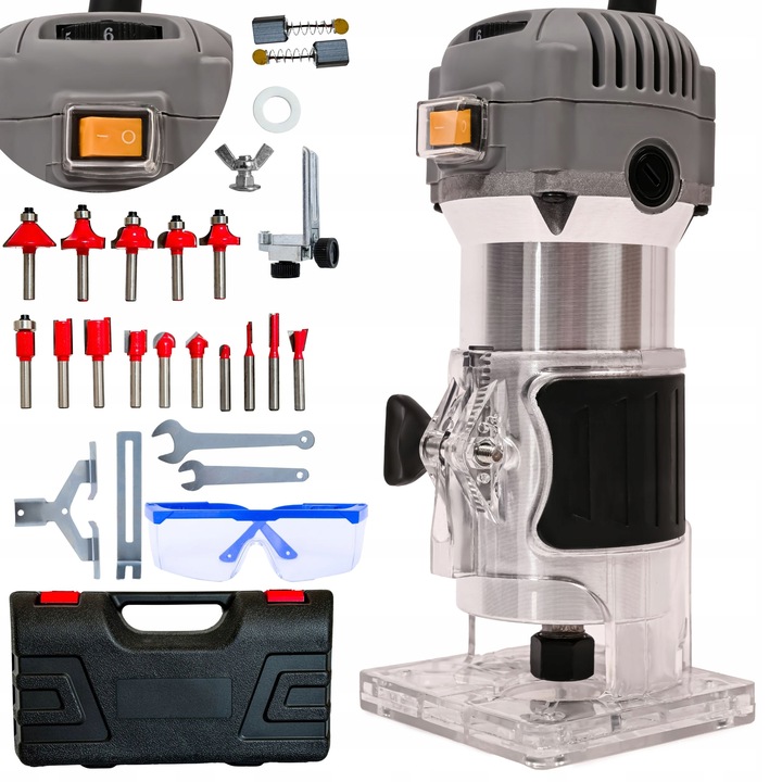 Frezarka górnowrzecionowa 800W do drewna pionowa ręczna do krawędzi