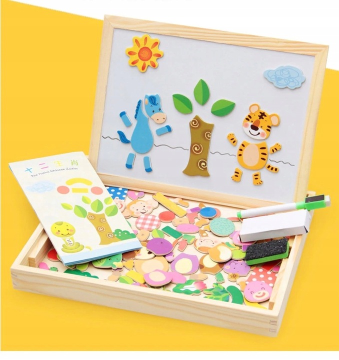 EDUKACYJNA duża WIELOFUNKCYJNA tablica MAGNETYCZNA