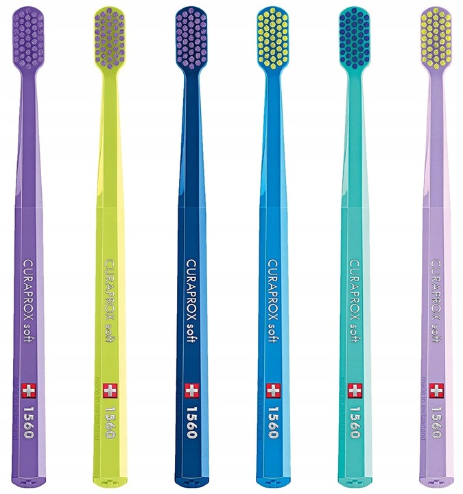 3 x SZCZOTECZKA CURAPROX 1560 SOFT MIĘKKIE ECO PACK CZYSTE ZĘBY