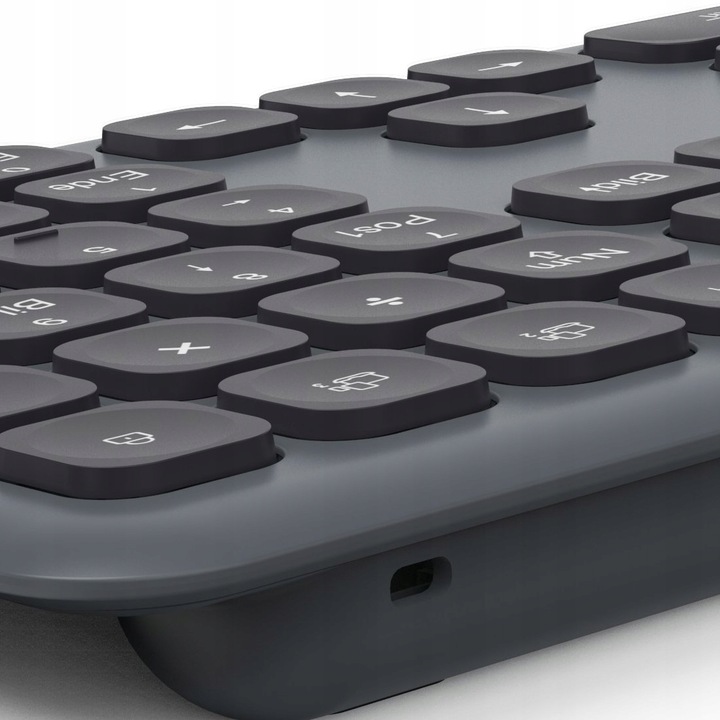 KLAWIATURA I MYSZKA Zestaw Bezprzewodowy Hama WKM-550 Czarno-Szara