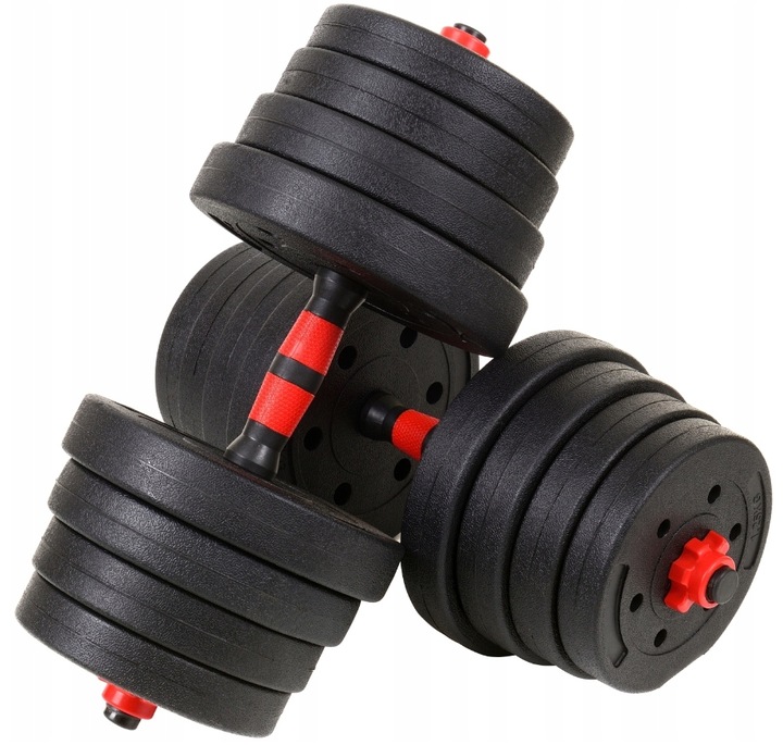 In_Stock Hantle bitumiczne 40kg 2x20kg uchwyty do pompek KETTLEBELL zestaw