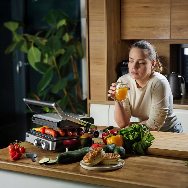 Grill elektryczny Kontaktowy Yoer 2000W +Programator czasu i Temperatury