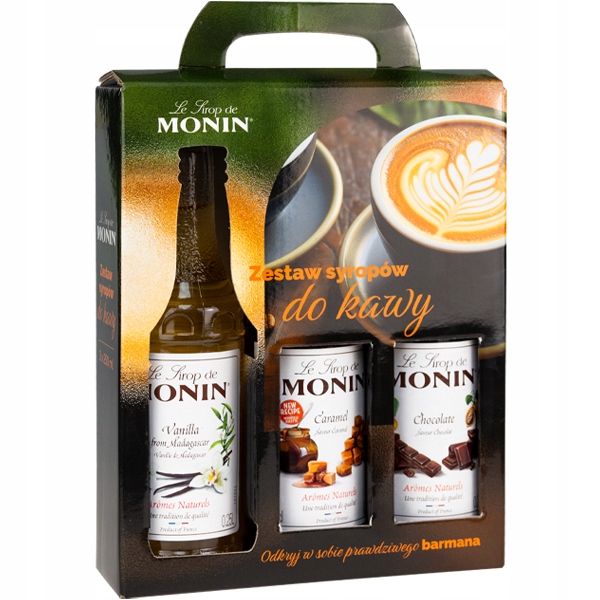 Syrop do kawy MONIN - ZESTAW KAWOWY 3 x 250 ml