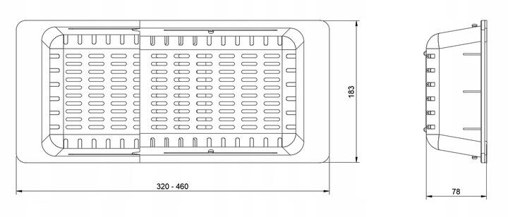 OCIEKACZ do ZLEWU na NACZYNIA organizer CZARNY suszarka OCIEKARKA +